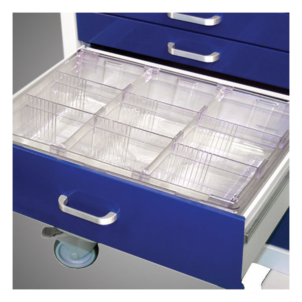 Waterloo Healthcare Waterloo 5" Adjustable, Clear Divider System with Subdividers DIV-DRW5